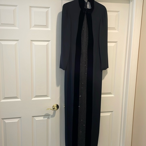 DONALD DEAL - Neiman Marcus high end designer black gown size 10 - Picture 3 of 16